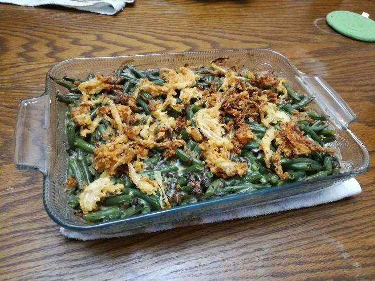 green bean final dish